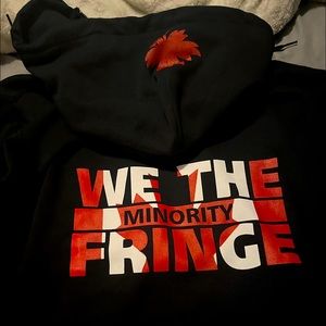 We the fringe minority zip up hoodies